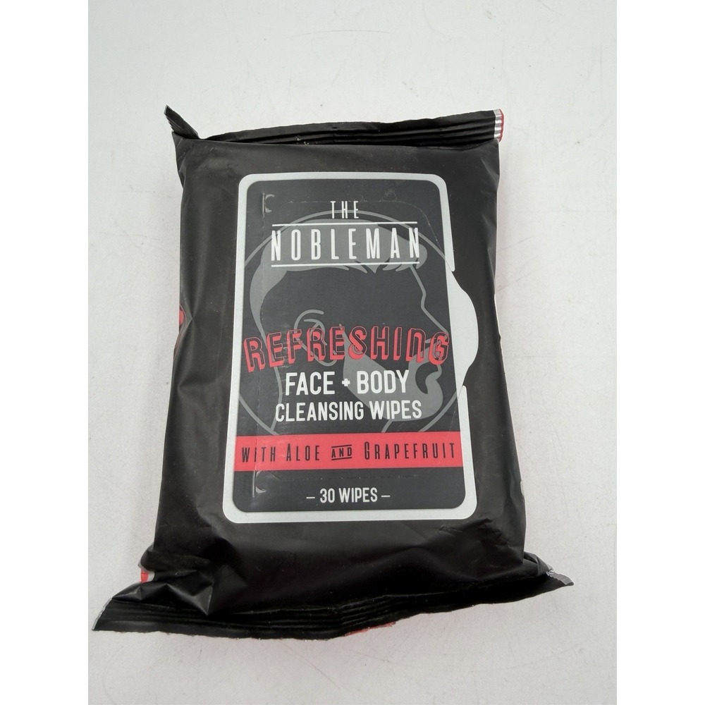 The Nobleman - Refreshing Men's Cleansing Wipes with Aloe and Grapefruit 30 Pc